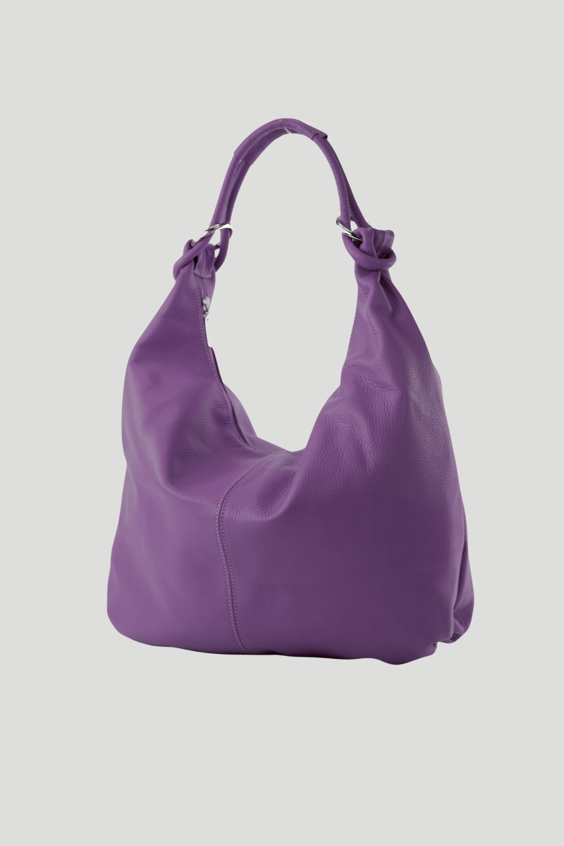 Borsa in vera Pelle "Eden" Borsa a tracolla pelle martellata - Colore Viola