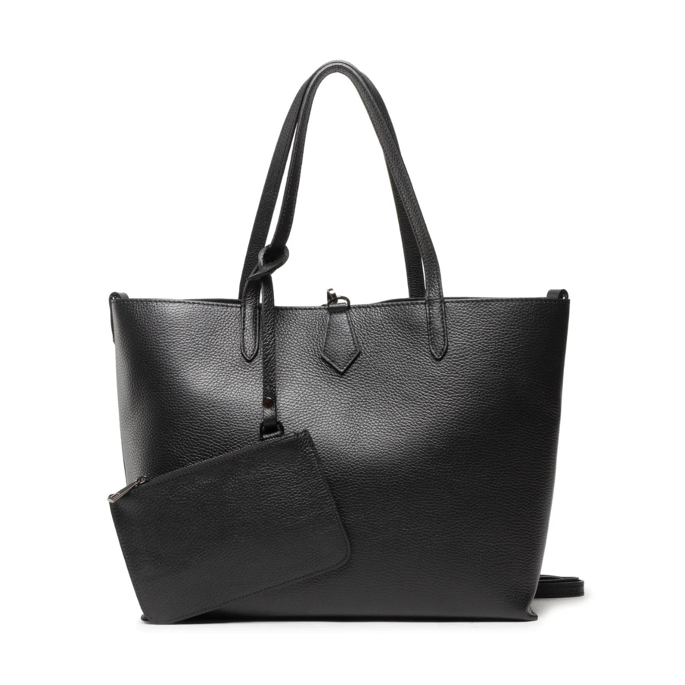 Sac en Cuir Véritable "Dames"-Élégant Cuir Véritable-Noir