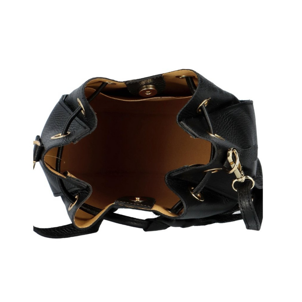 
                      
                        Bolso Cubo Piel Genuina "Ros"-Práctico elegante-Negro
                      
                    