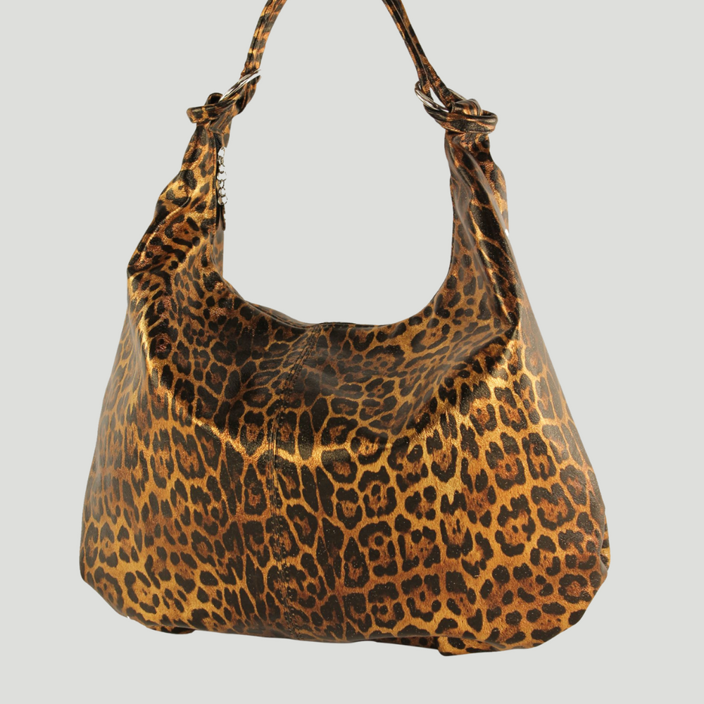 Borsa in vera Pelle "Eden" Borsa a tracolla pelle martellata - Stile Animalier