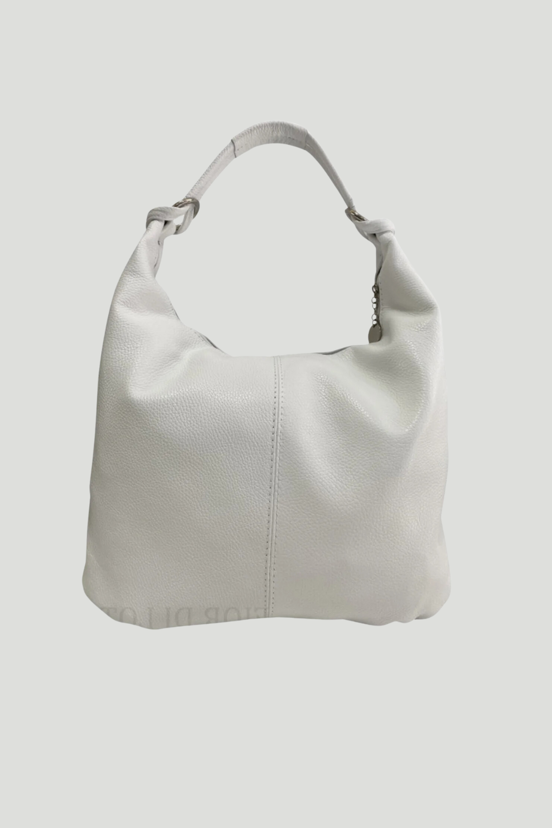 Borsa in vera Pelle "Eden" Borsa a tracolla pelle martellata - Colore Bianco