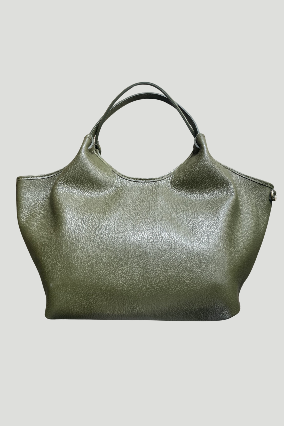 Borsa in vera Pelle "Cleo" - Borsa grande - Colore Verde Oliva