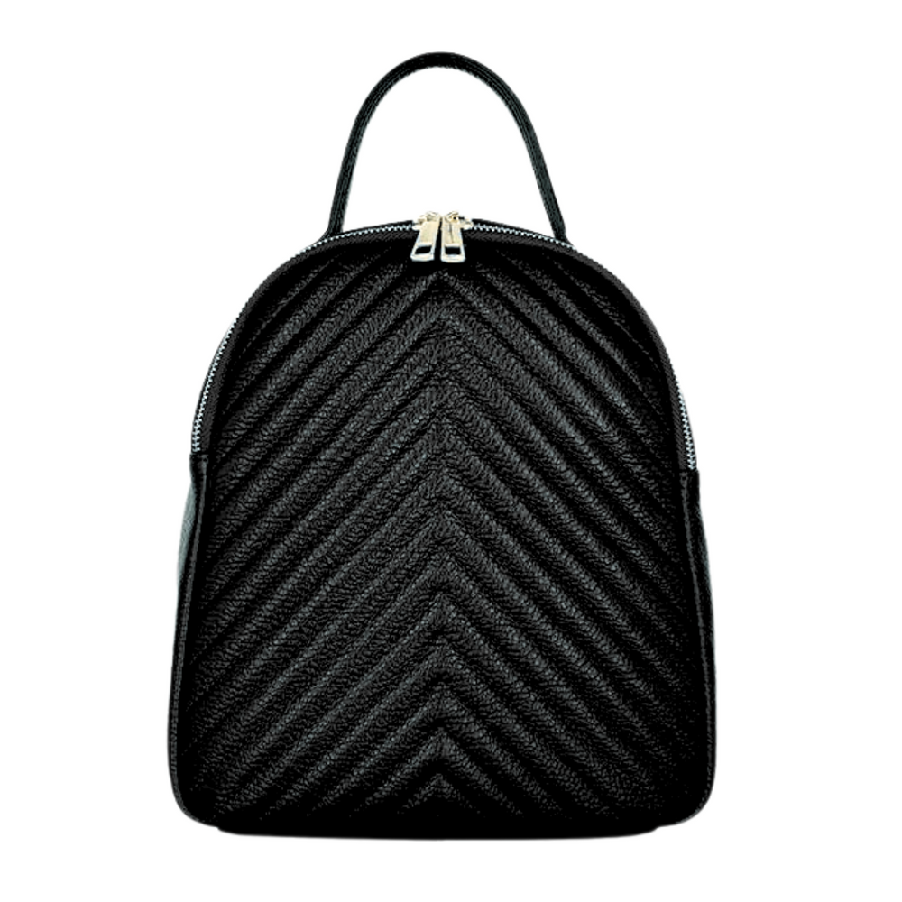 
                      
                        Mochila de cuero genuino "Dico"-Acolchado-Negro
                      
                    