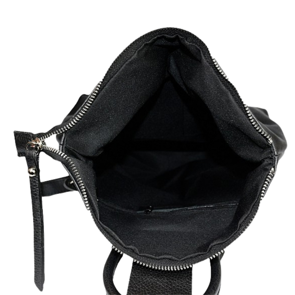 
                      
                        Mochila de cuero genuino "Dico"-Acolchado-Negro
                      
                    