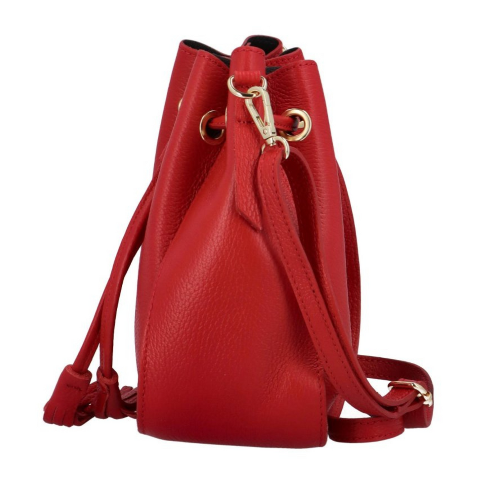 
                      
                        Echte Leder-Eimer tasche "Ros"-Praktisch elegant-Rote Farbe
                      
                    