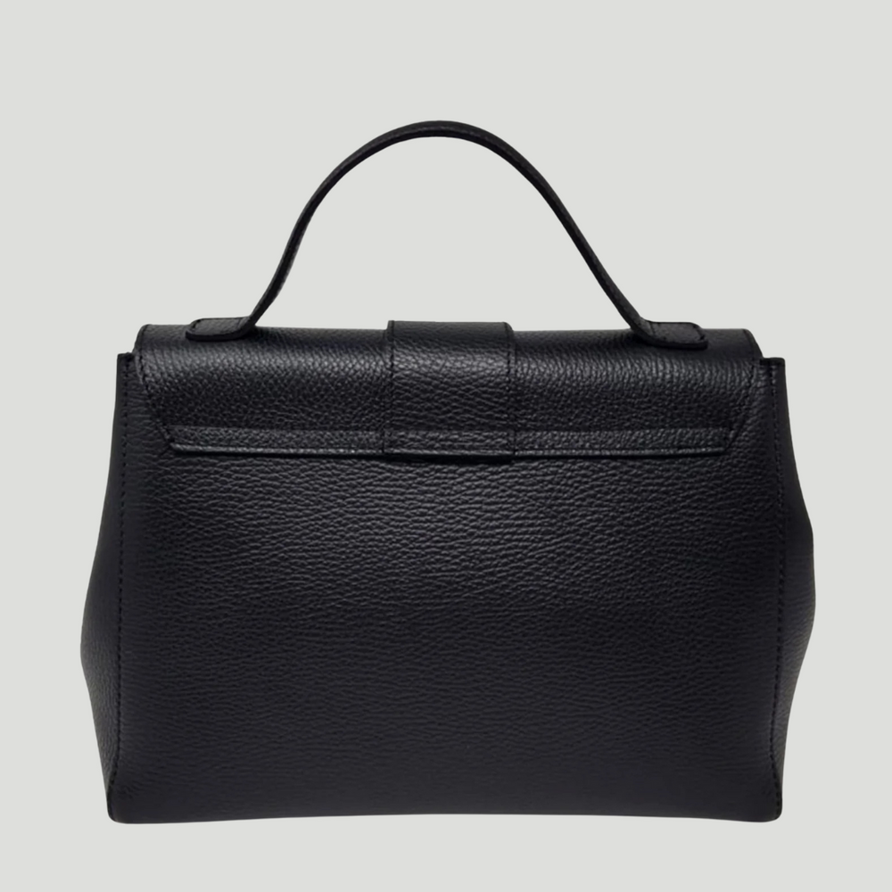 
                      
                        Borsa in vera Pelle "Letizia" - Design semplice ed elegante - Colore Nero
                      
                    