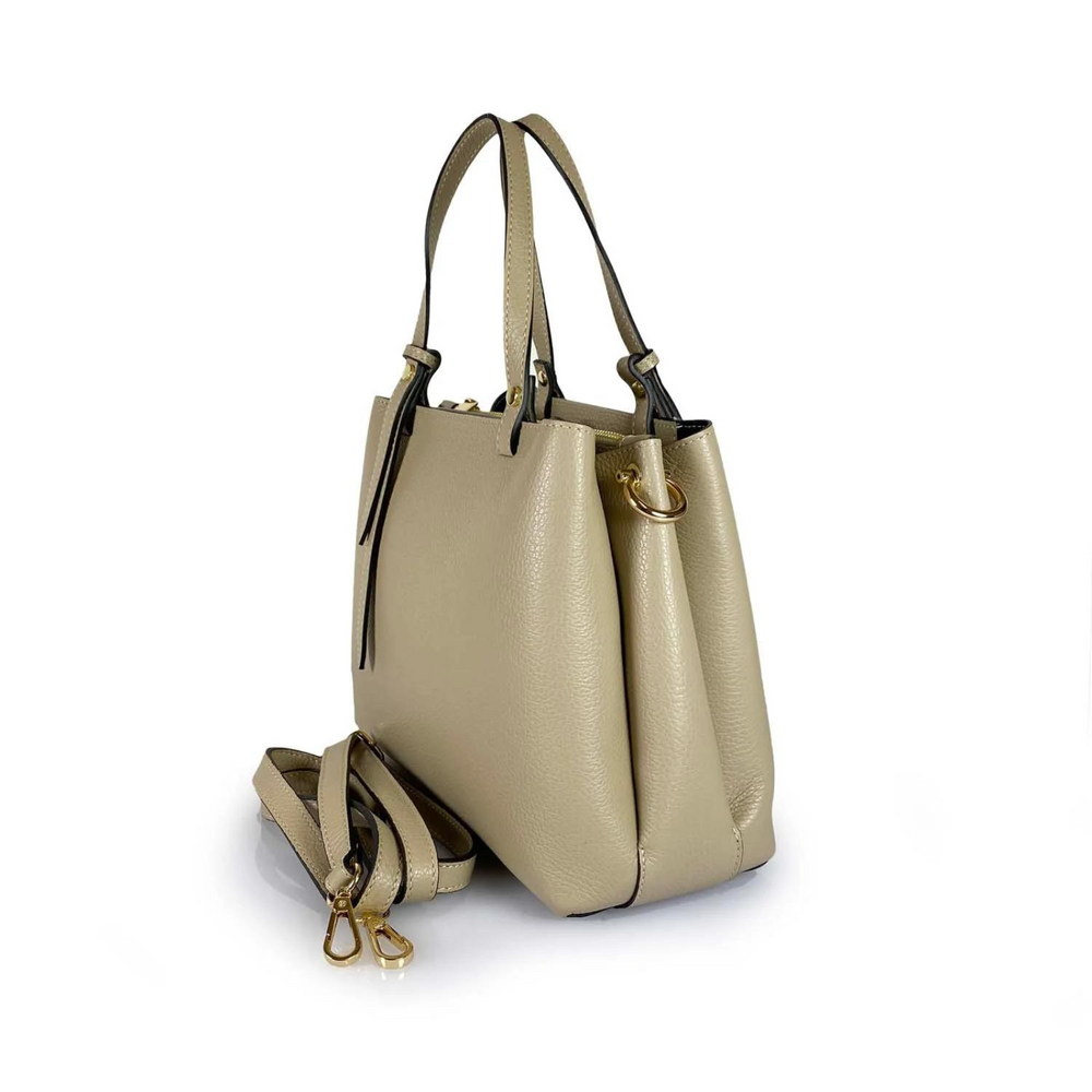 
                      
                        Borsa in vera Pelle "Elysia" - Design e rifiniture Alta Qualità - Colore Beige
                      
                    