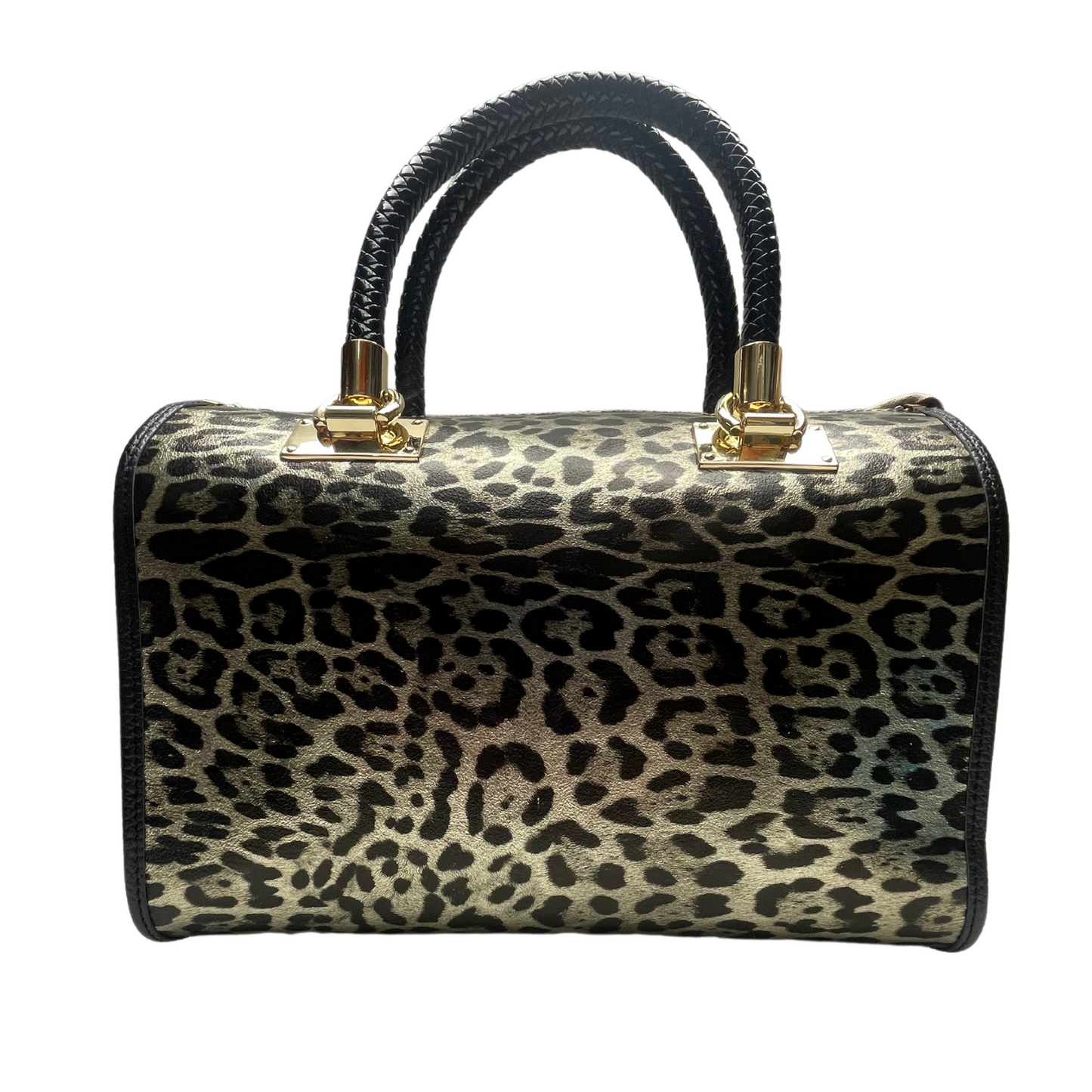 Borsa Bauletto in vera Pelle "Amelia" - audacia e lusso nel proprio stile - Animalier Oro Giallo