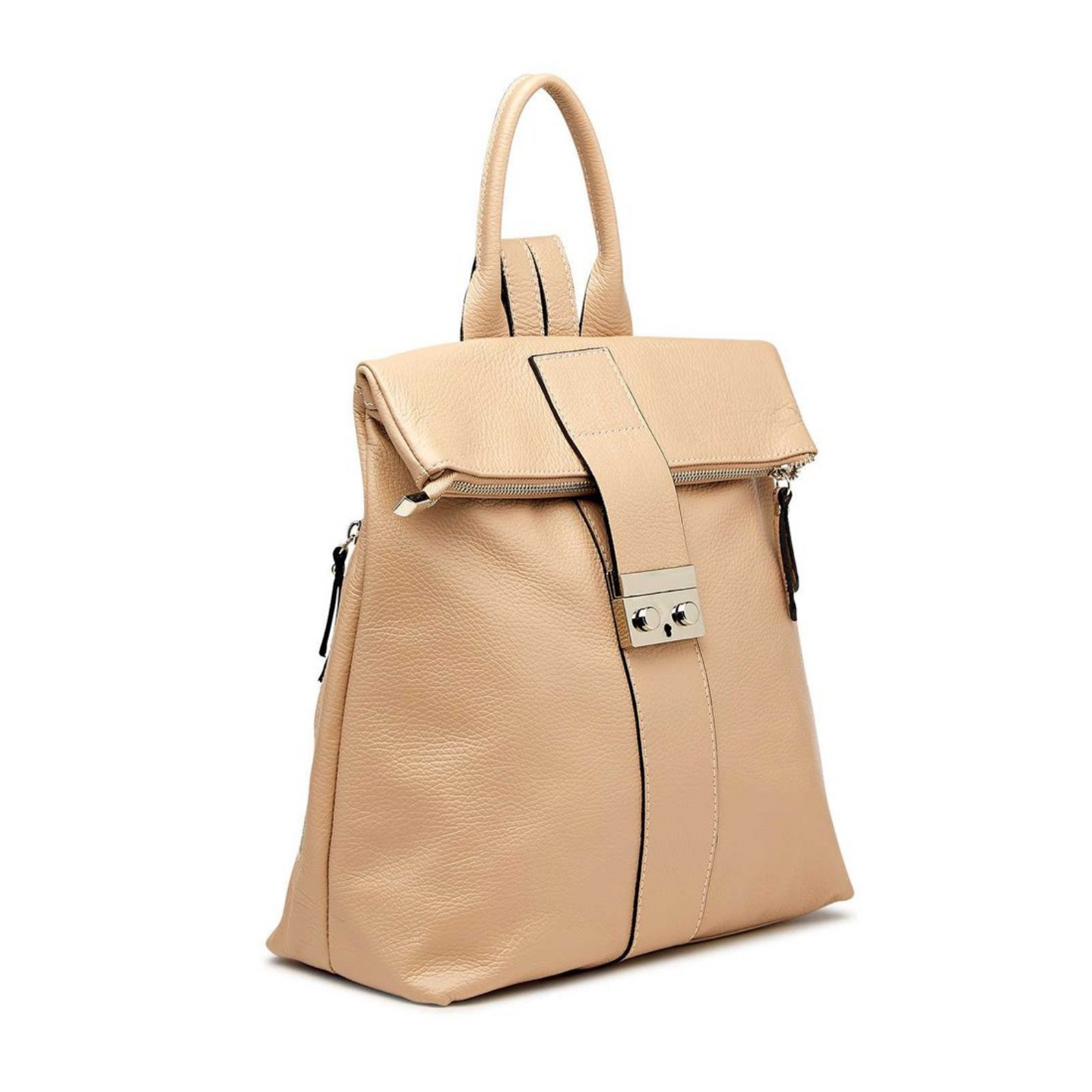 Borsa Zaino in vera Pelle "Raffaello" - Praticità ed eleganza - Colore Beige