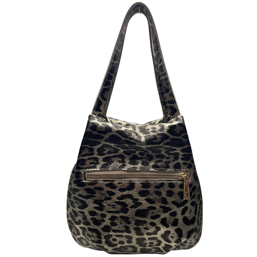 
                      
                        Borsa in vera Pelle "Amazzone" - design unico e i dettagli curati - Colore Laminato Animalier
                      
                    