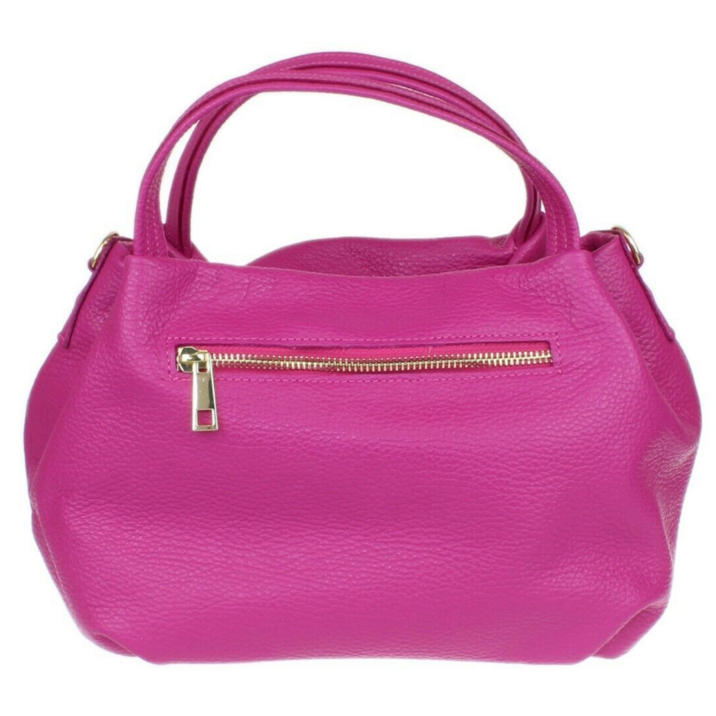 Borsa in vera Pelle "Aurora" - Morbida Pelle - Colore Fucsia