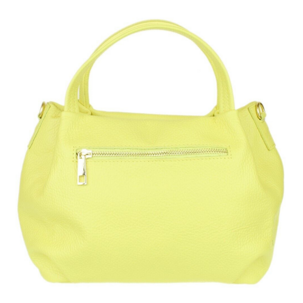 Borsa in vera Pelle "Aurora" - Morbida Pelle - Colore Giallo