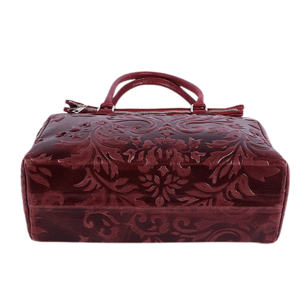 
                      
                        Borsa in vera Pelle "Beatrice" in Vera Pelle con Decorazioni in Rilievo - Colore Rosso
                      
                    