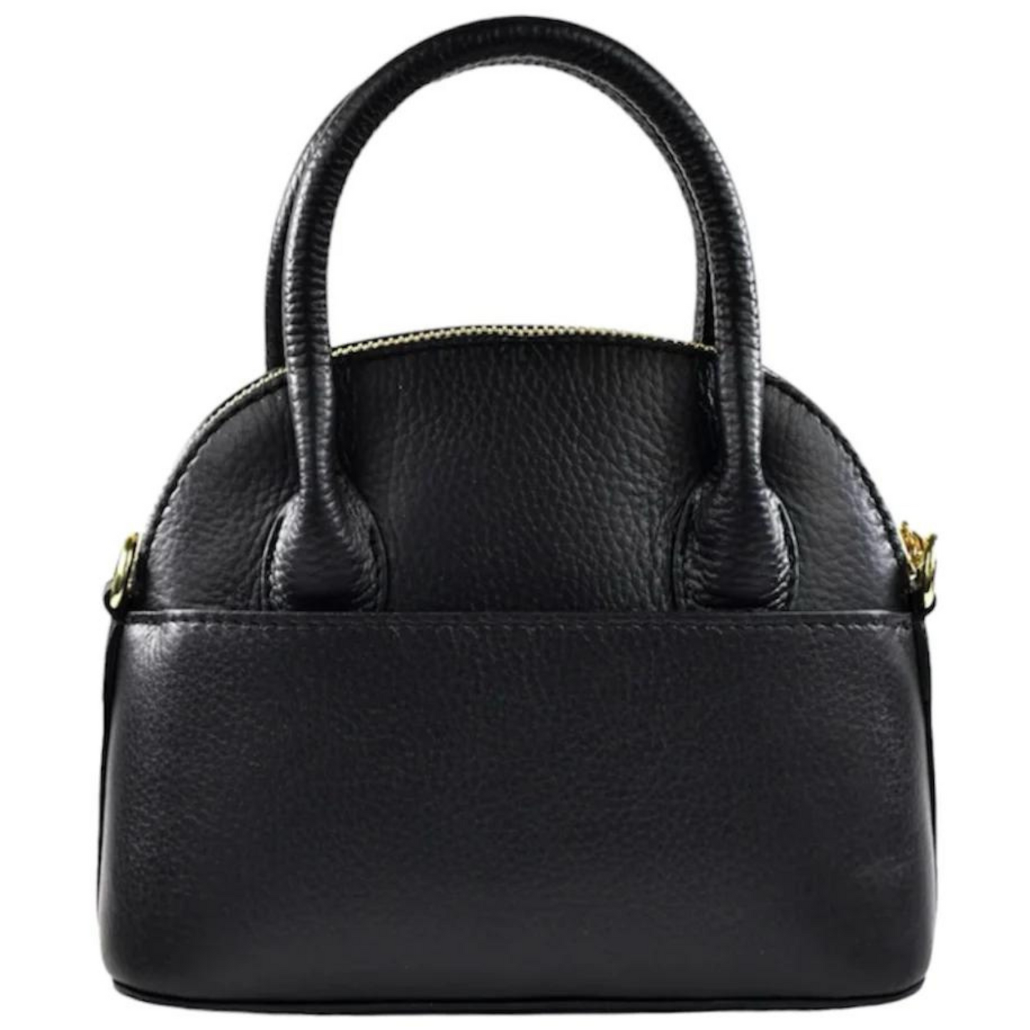 Borsa in vera Pelle "Grace" - Elegante borsetta a mano e tracolla - Colore Nero