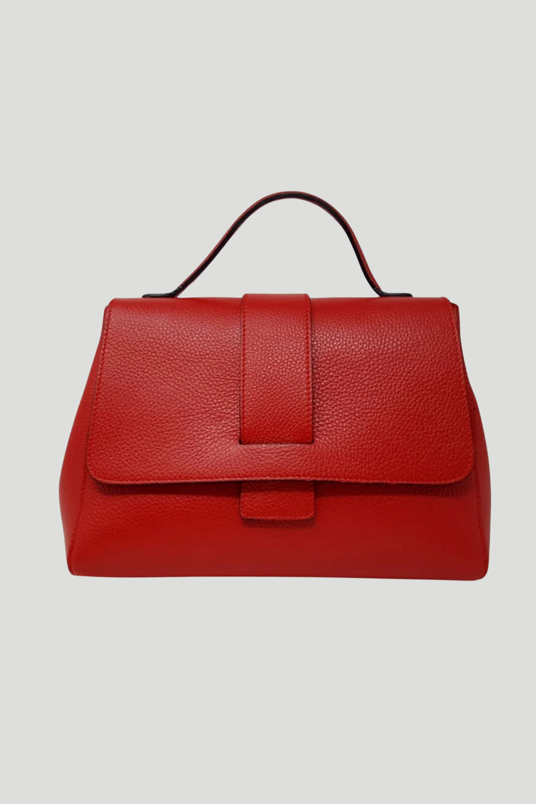 Borsa in vera Pelle "Letizia" - Design semplice ed elegante - Colore Rosso