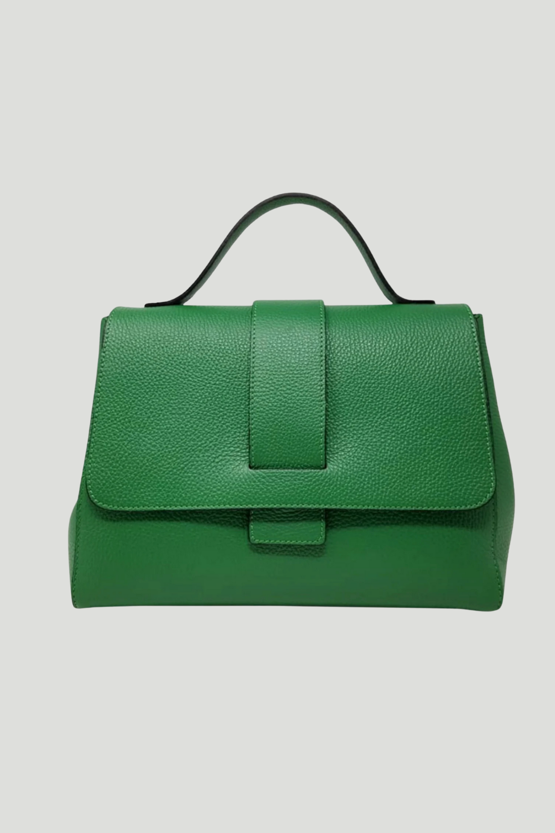 Borsa in vera Pelle "Letizia" - Design semplice ed elegante - Colore Verde