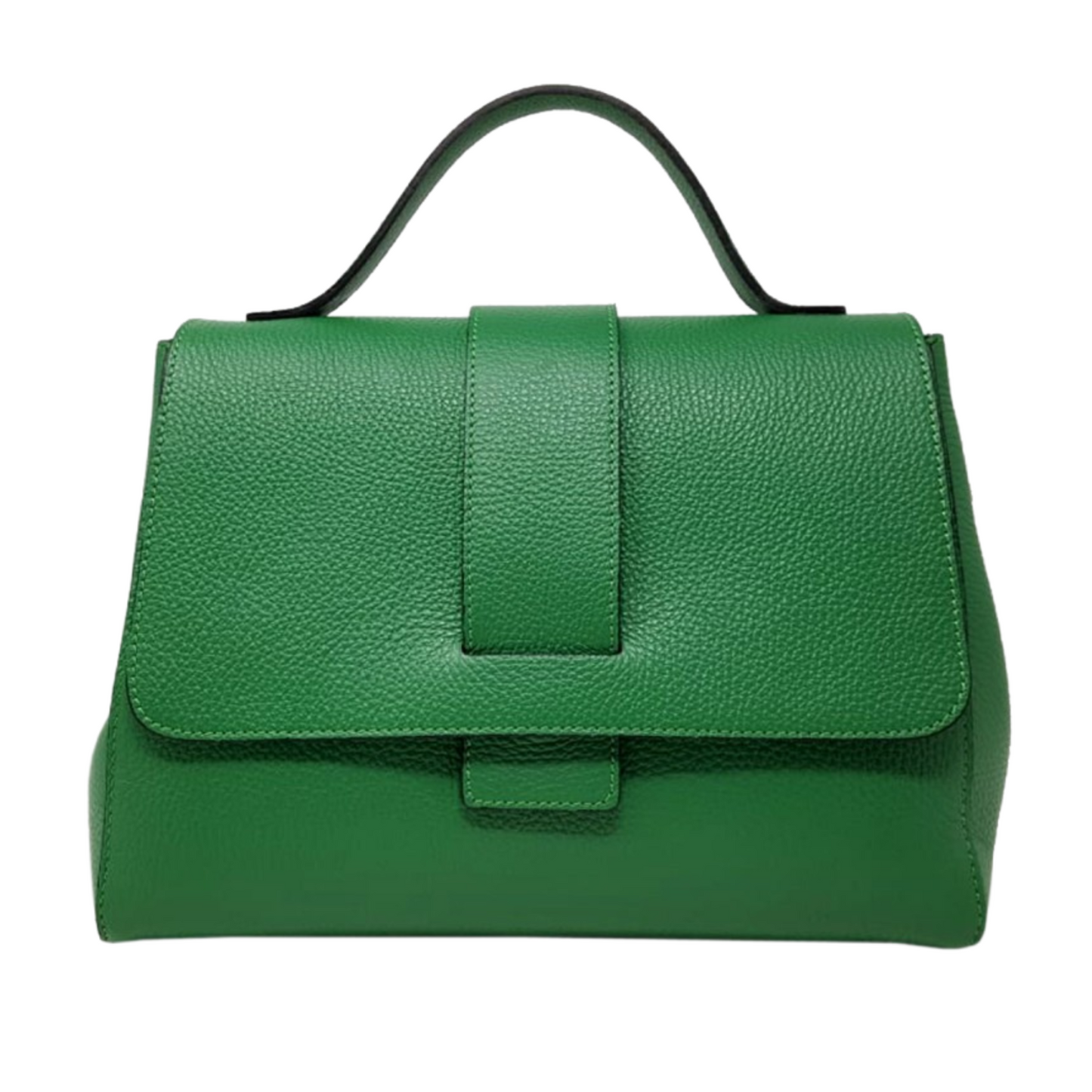 Borsa in vera Pelle "Letizia" - Design semplice ed elegante - Colore Verde