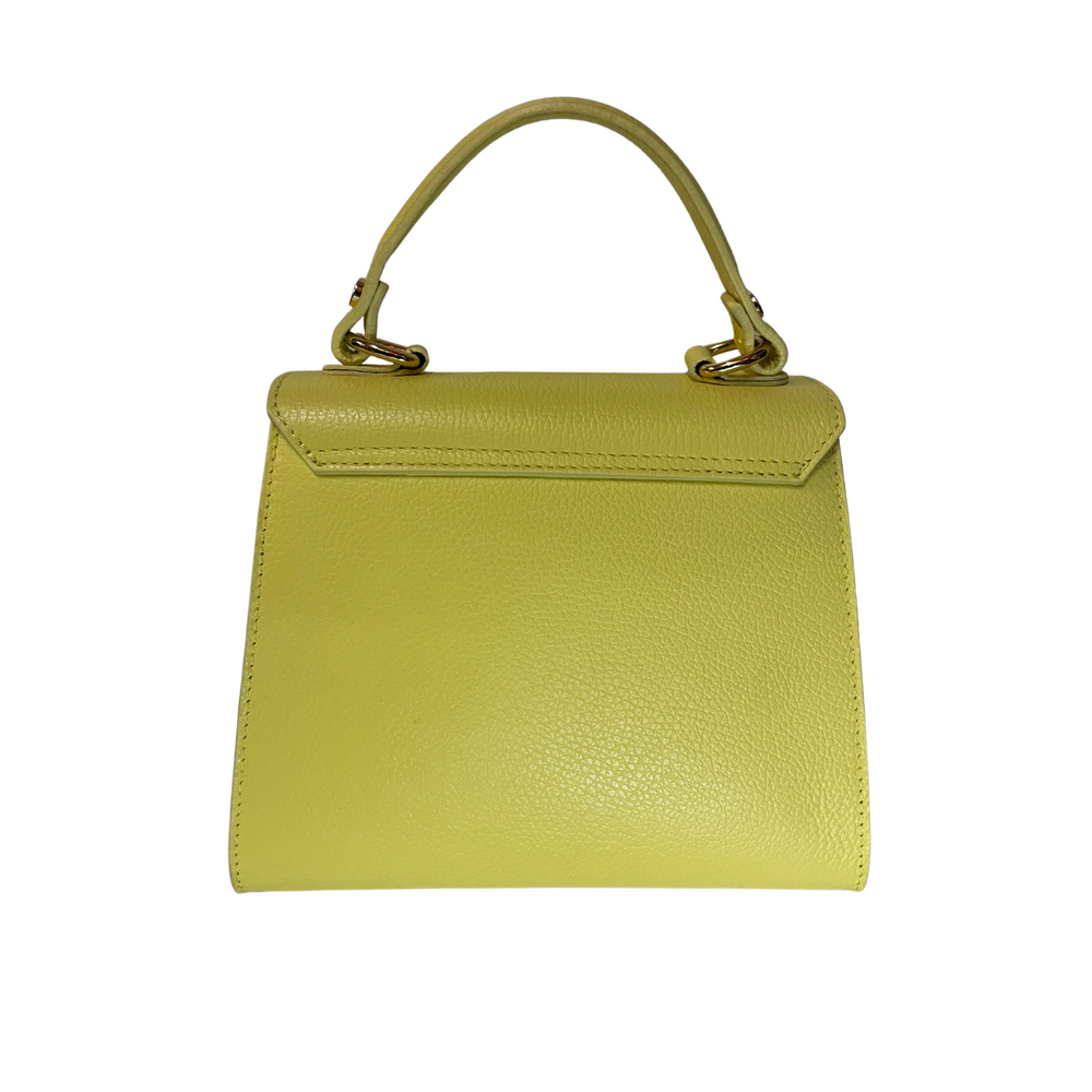 
                      
                        Borsa in vera Pelle "Love" -  Design raffinato  - Colore Giallo
                      
                    