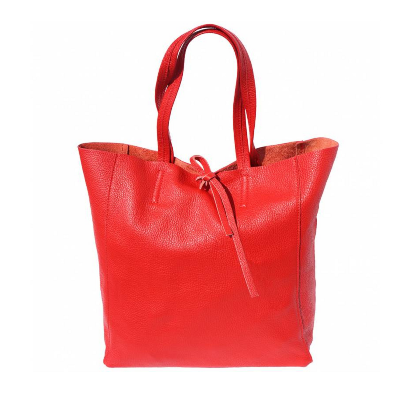 Borsa in vera Pelle "Maria" - Shopper Morbida Pelle a spalla capiente - Colore Rosso