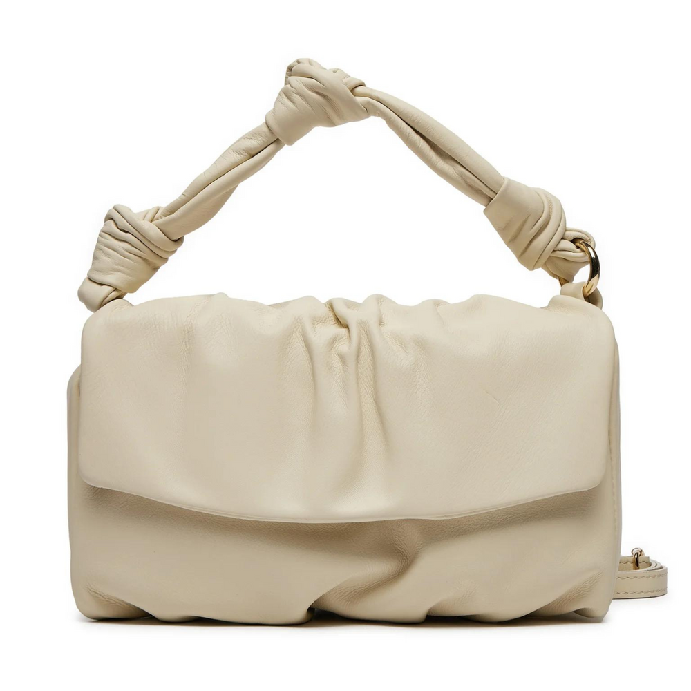 
                      
                        Borsa in vera Pelle "Penelope" - Morbida pelle increspata alta qualità - Colore Beige
                      
                    