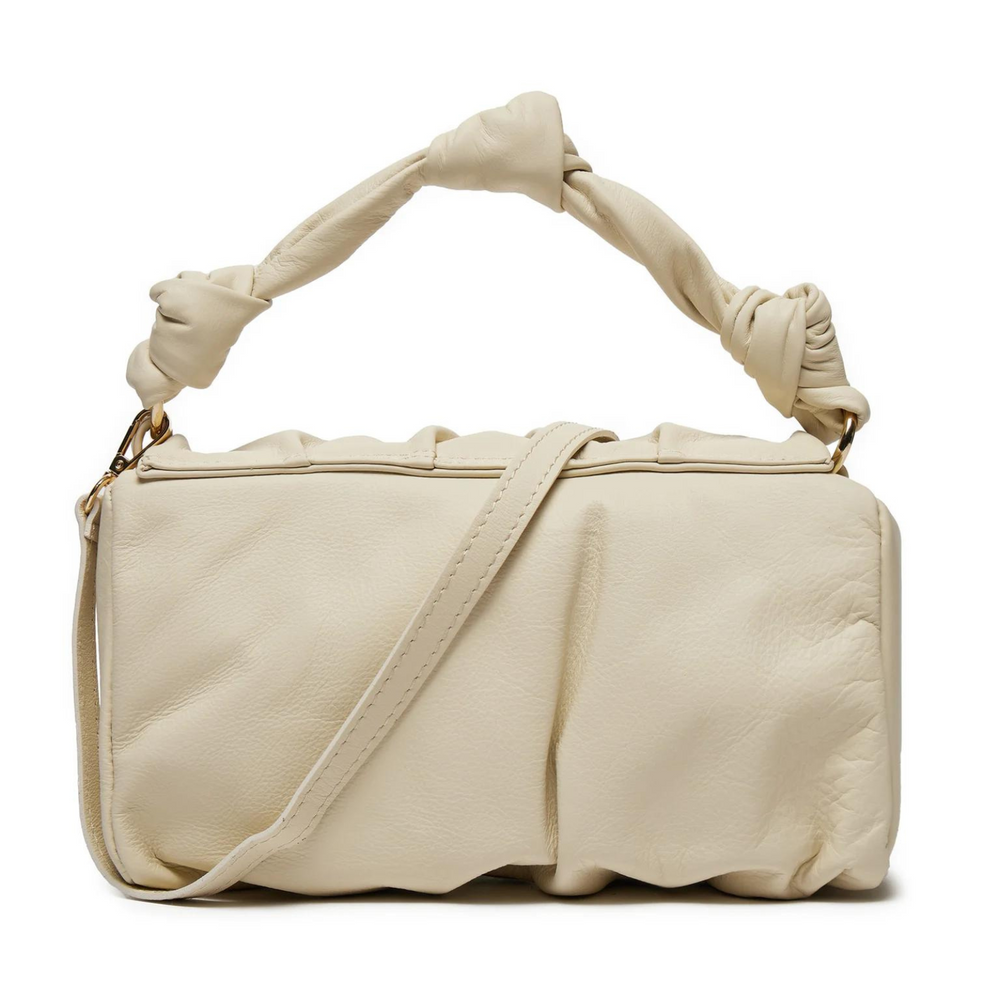 
                      
                        Borsa in vera Pelle "Penelope" - Morbida pelle increspata alta qualità - Colore Beige
                      
                    