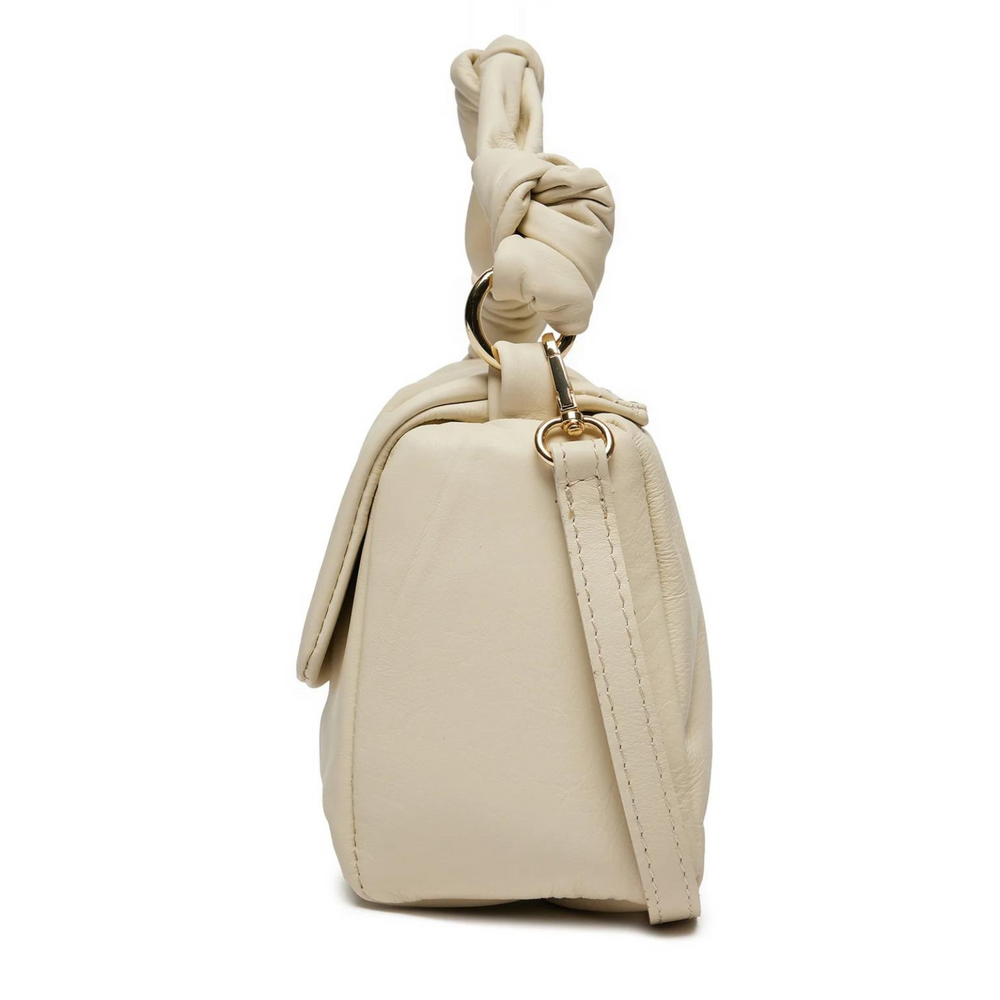 
                      
                        Borsa in vera Pelle "Penelope" - Morbida pelle increspata alta qualità - Colore Beige
                      
                    