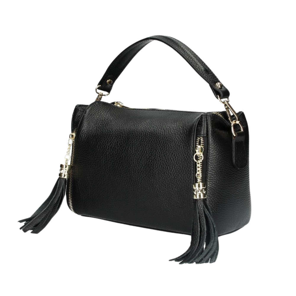 
                      
                        Borsa in vera Pelle "Petra" - Elegante Bauletto - Colore Nero
                      
                    