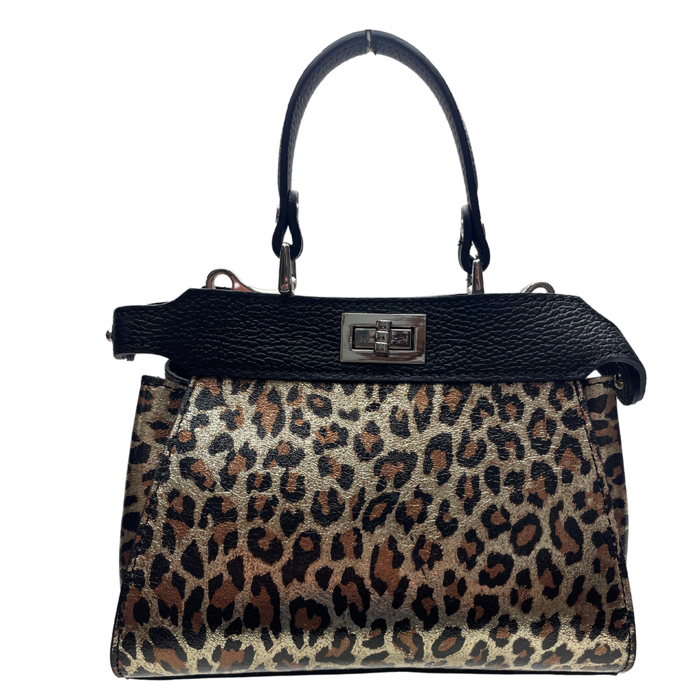 Borsa in vera Pelle "Selvaggia" - Elegante ed essenziale - Stile Animalier