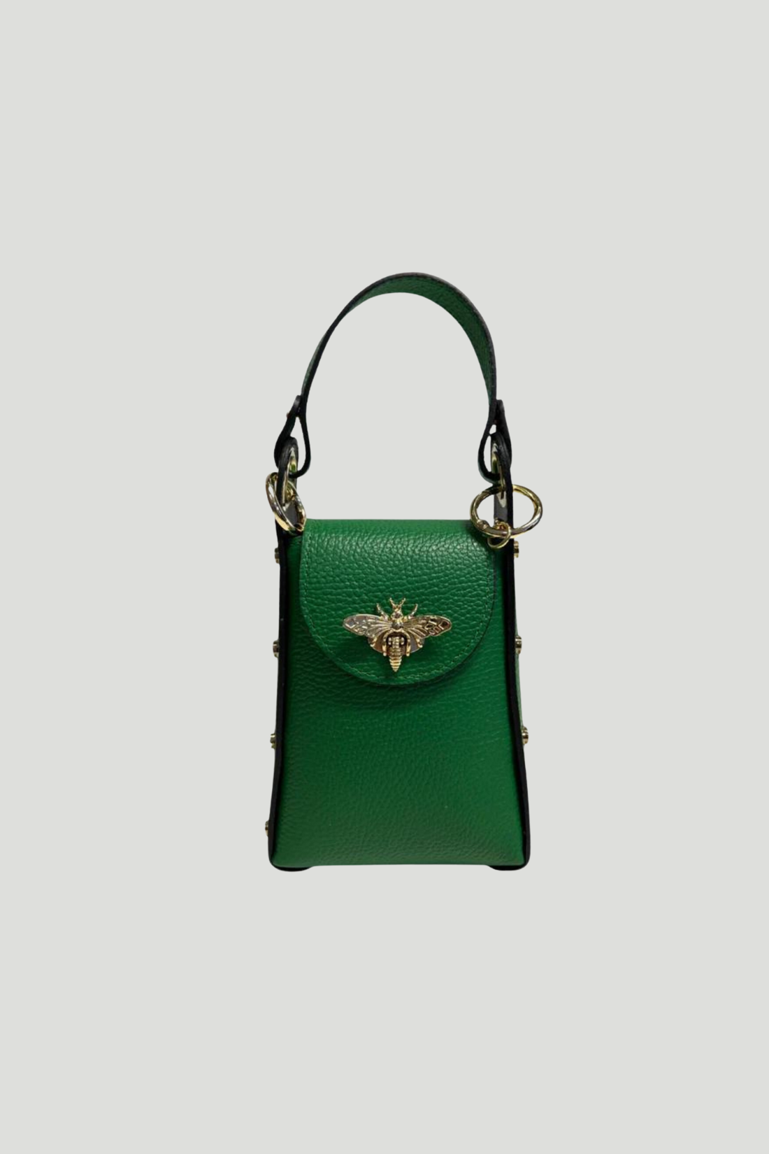 Borsa in vera Pelle "Verve" - Mini Bags Moscettone Ape - Colore Verde Bosco