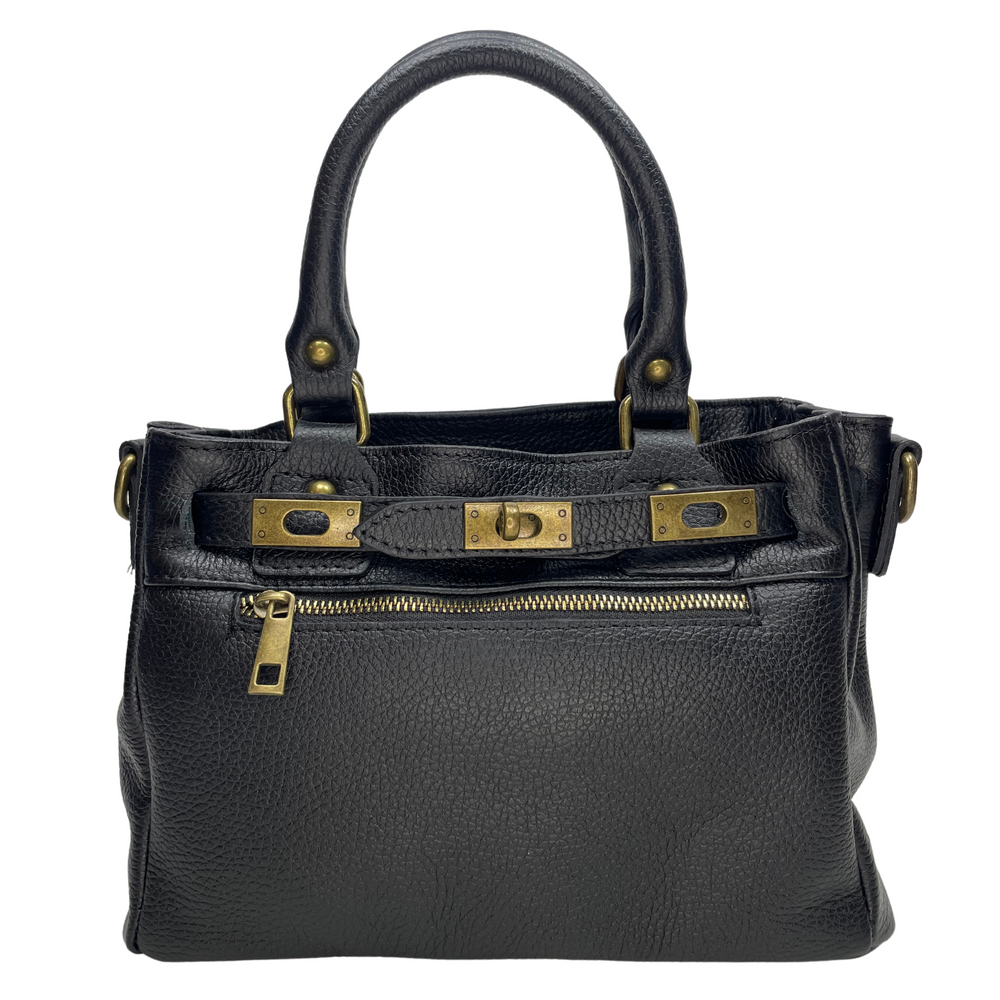 
                      
                        Borsa in vera Pelle "Giovanna" - Alta Qualità Made in Italy - Colore Nero - YULUBAGS
                      
                    