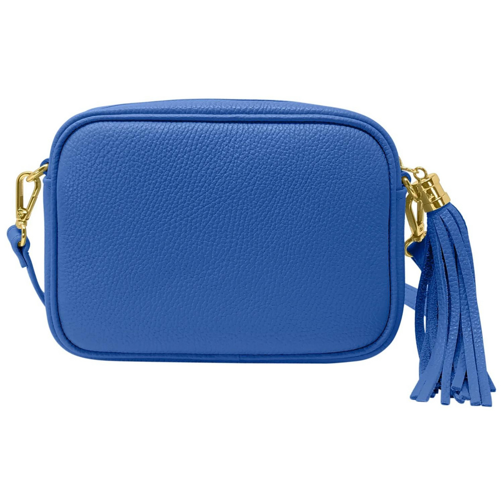 Borsa in vera Pelle "Lyra" - Pochette con Pendolo - Colore Blu