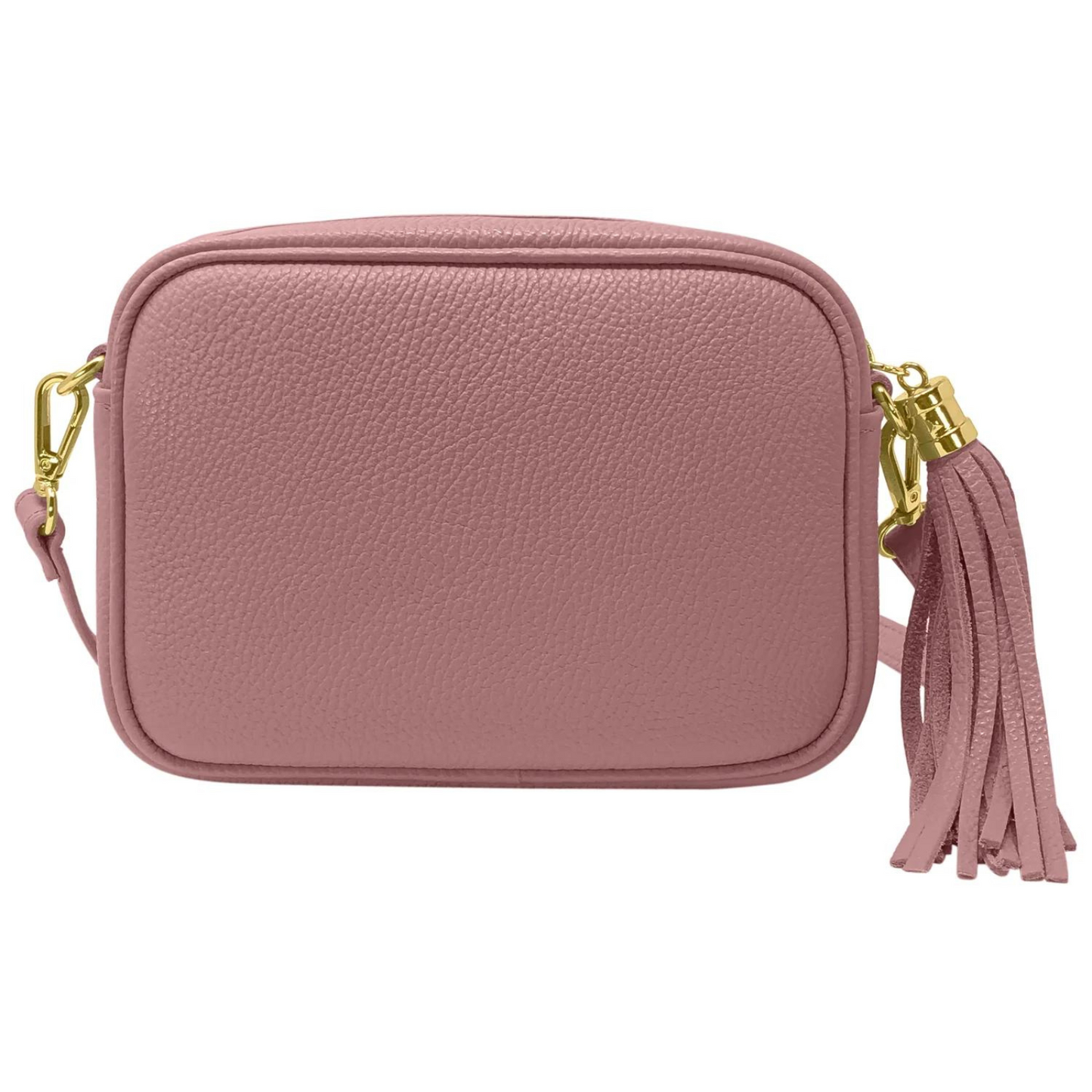 Borsa in vera Pelle "Lyra" - Pochette con Pendolo - Colore Rosa Cipria