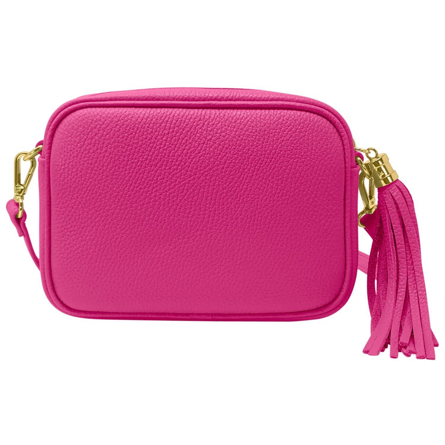 Borsa in vera Pelle "Lyra" - Pochette con Pendolo - Colore Fucsia