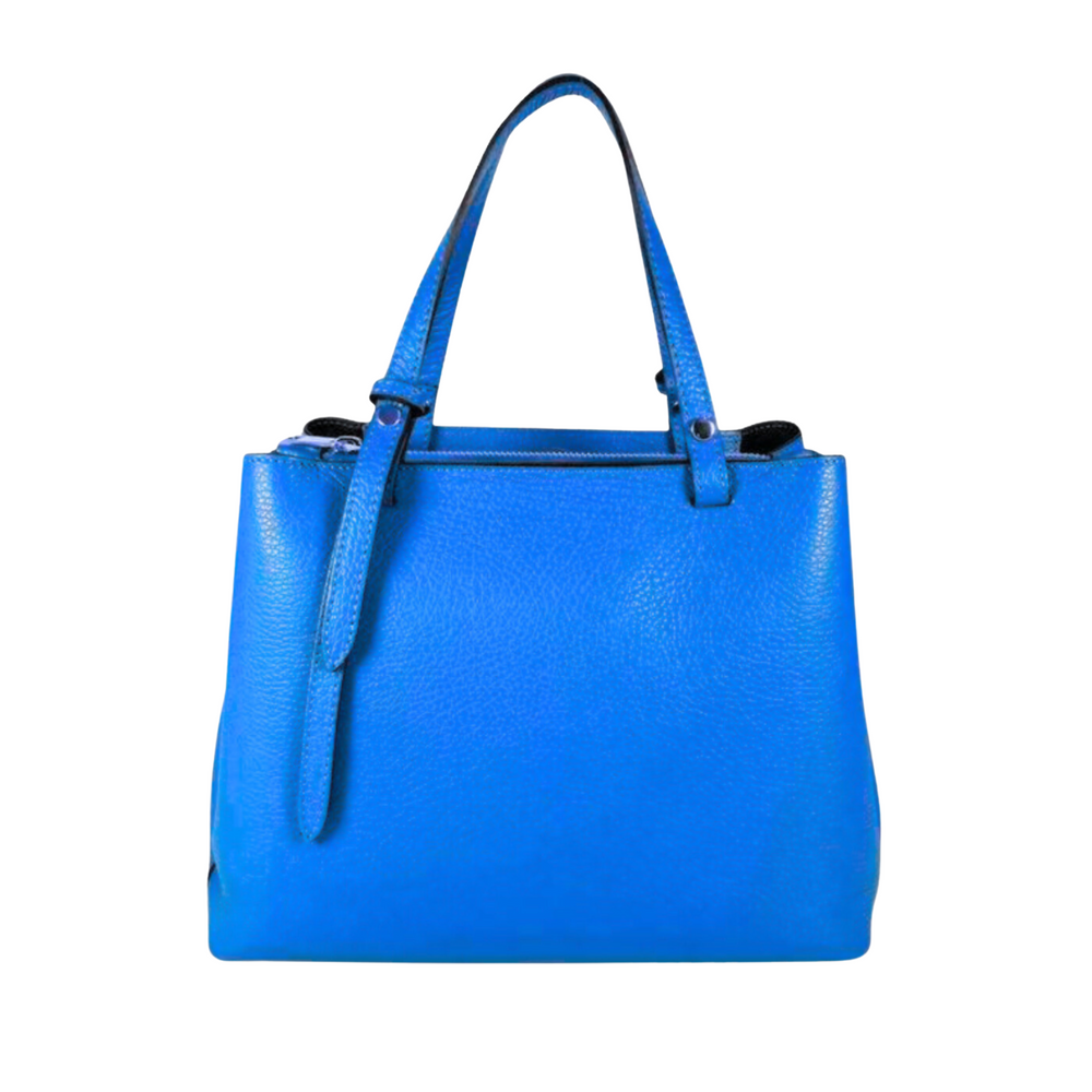 Borsa in vera Pelle "Elysia" - Design e rifiniture Alta Qualità - Colore Blu