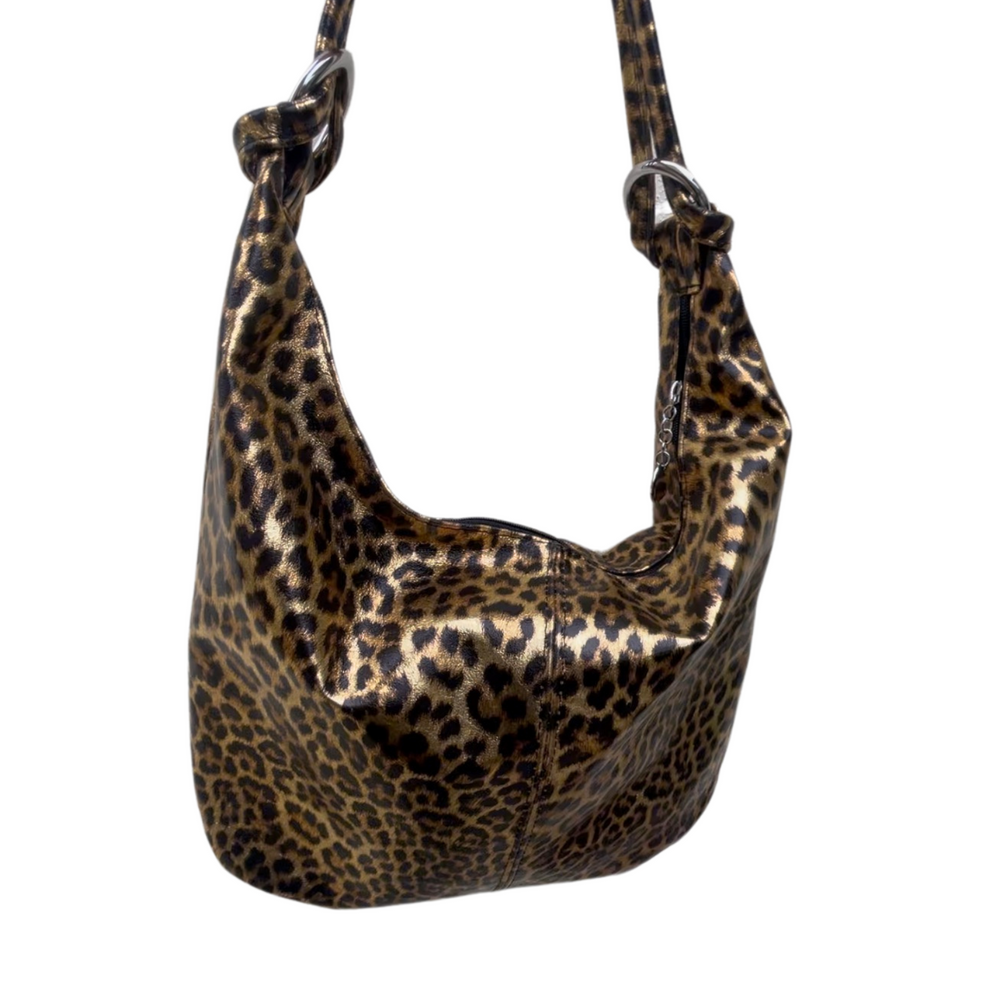 Borsa in vera Pelle "Eden" Borsa a tracolla pelle martellata - Stile Animalier