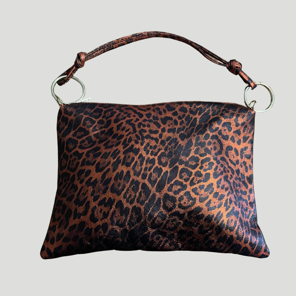 Borsa in vera Pelle "Nives" - Capiente Busta e pochette in pelle - Colore Animalier