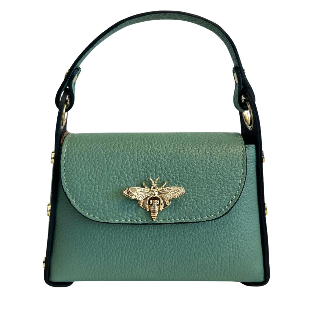 
                      
                        Borsa in vera Pelle "Siren" - Mini Bag Moschettone Ape
                      
                    