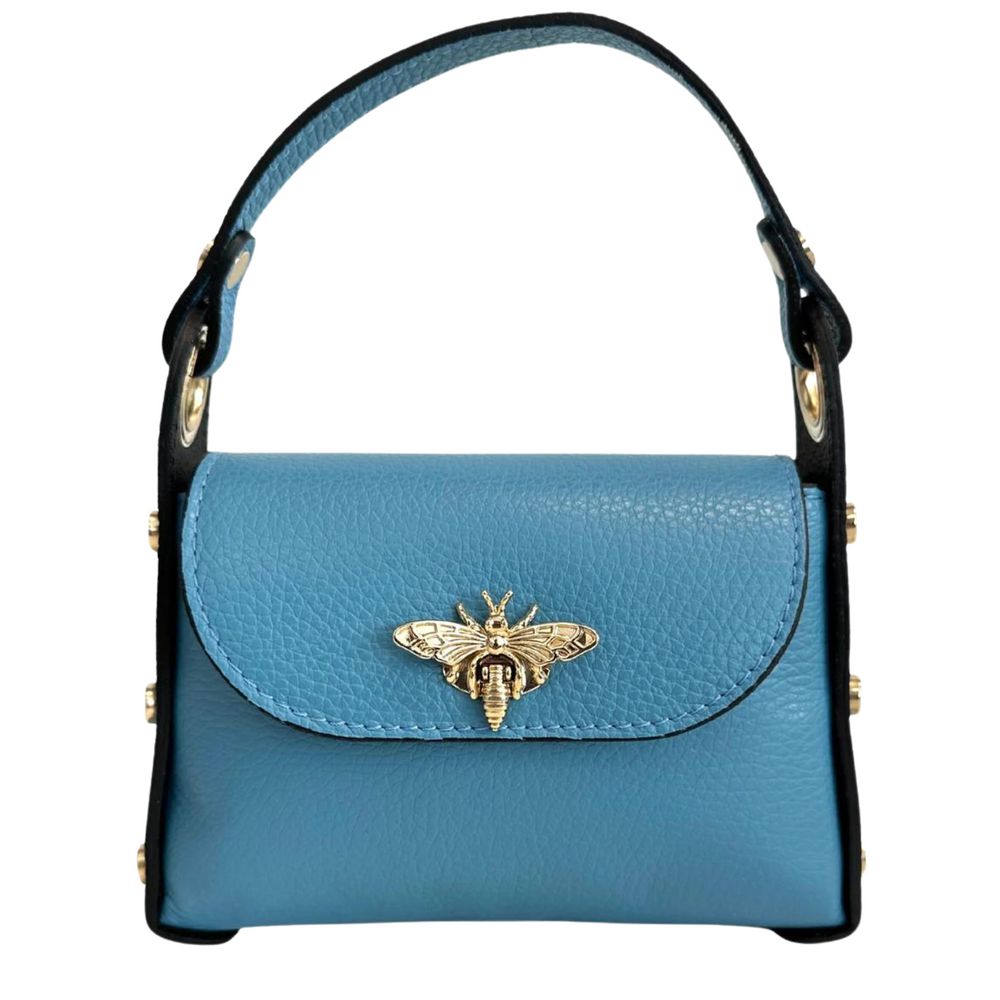 
                      
                        Borsa in vera Pelle "Siren" - Mini Bag Moschettone Ape
                      
                    