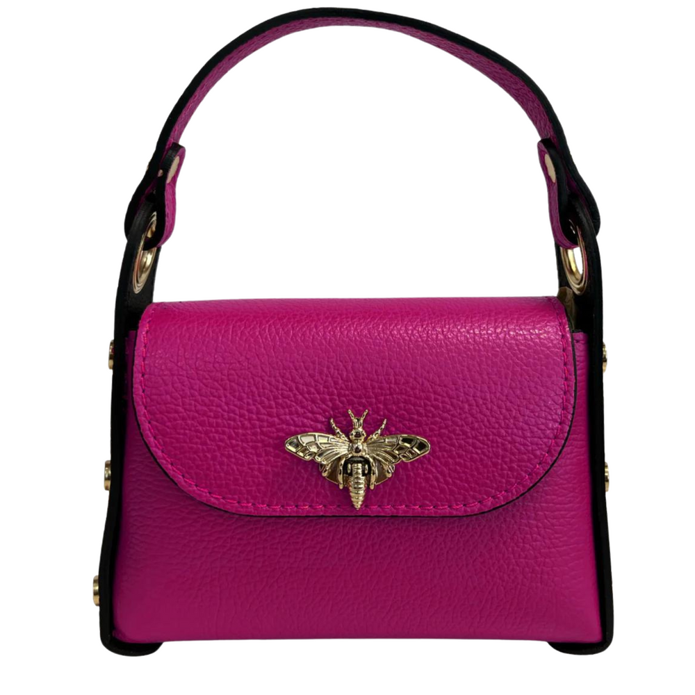 
                      
                        Borsa in vera Pelle "Siren" - Mini Bag Moschettone Ape
                      
                    