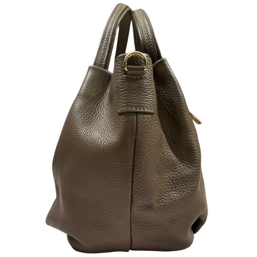 
                      
                        Borsa in vera Pelle "Aurora" - Morbida Pelle - Colore Taupe
                      
                    